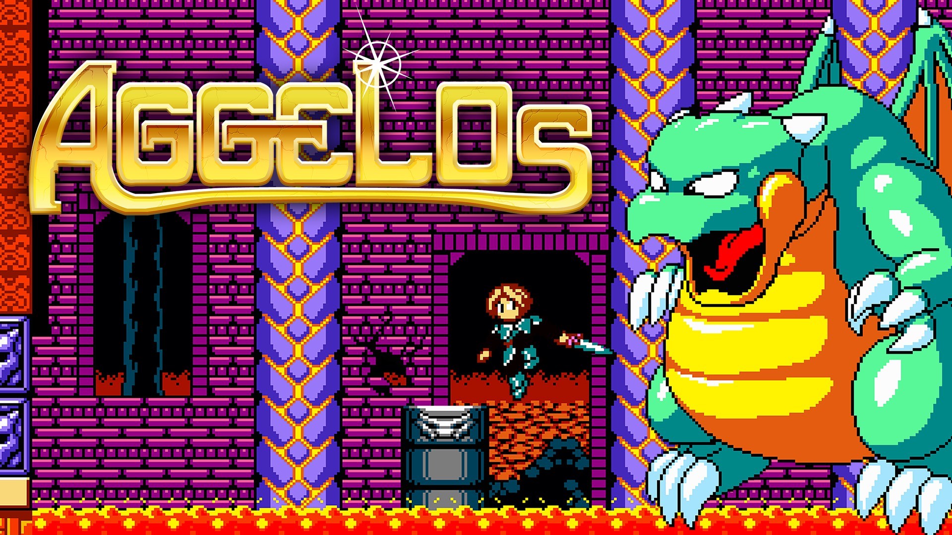 アークシステムワークス公式ツイッター 新作情報 16bit風レトロゲーム Aggelos が7月30日に発売決定 海外のゲーマーから高い評価を得た レトロなファンタジー世界を駆け巡る横スクロールアクションrpgがswitch Ps4でダウンロードタイトルとして