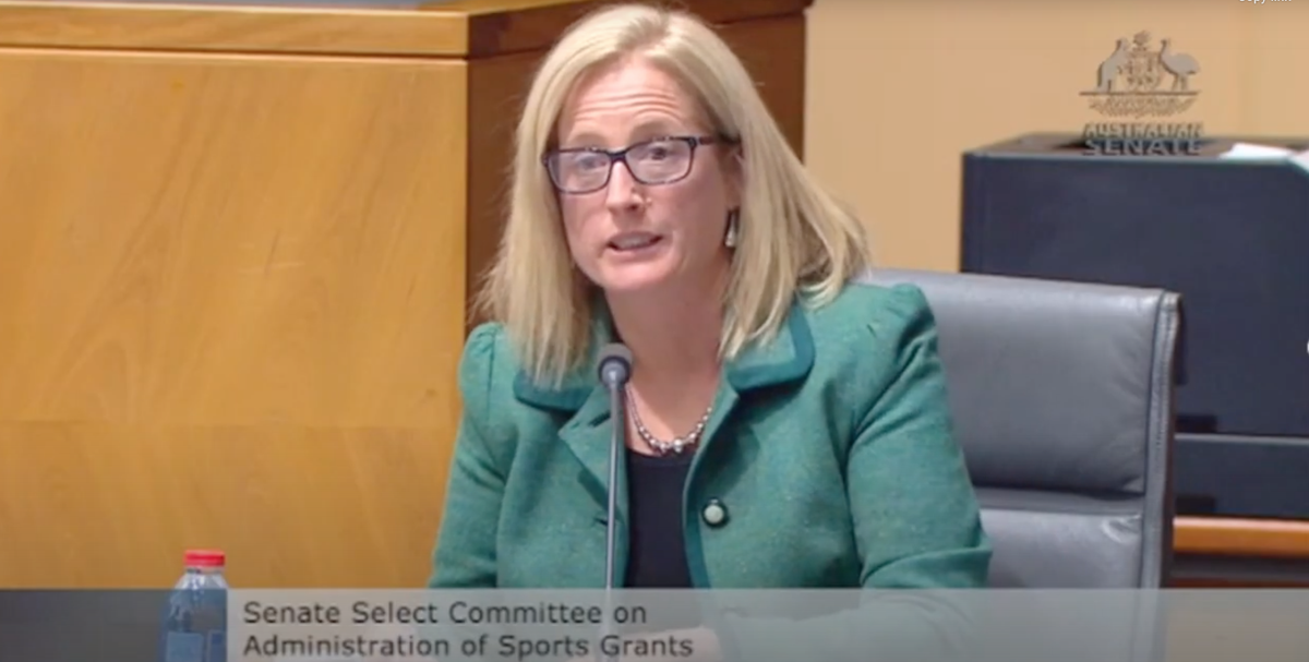 “Mr Gaetjens, What on earth is going on?”  @SenKatyG  #sportsrorts  #auspol