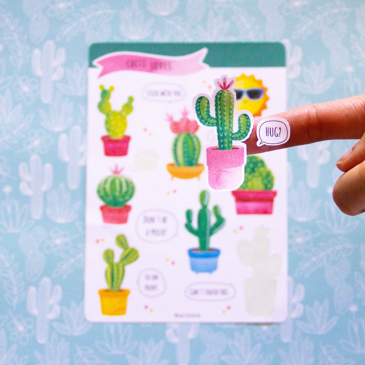 Inatinyroom's tweet photo. Close up little #cacti. #hug? 🌵https://t.co/ayRs5QfrHC  
#bujo #bujo2020 #bujoideas #bujoinspiration #บูโจ #diary #cutestationery #kawaiisticker #stationeryaddict #planner #journal #bulletjournal #plannergirl #agenda #quotes #quoteoftheday #cactuslovers #cactus #plantlovers https://t.co/jFrQADTHXx