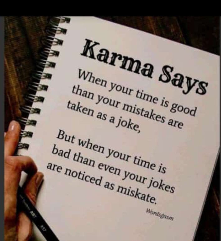 KrupaliKapdi's tweet photo. Sahi bat he
#karma
#time https://t.co/eNUgmu80Bv