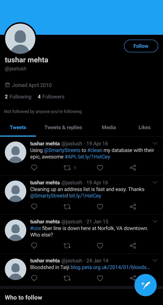 Tushar Mehta was working with  @Peta on various post.we tried to find out details about his positions but were not able to do. Anyways tushar started Animal Rahat NGO in 2003-2004. His twitter id. :)