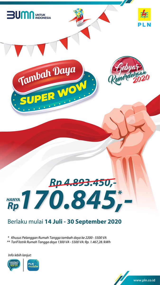 Silahkan sedulur #electrizen ditambah daya listriknya mumpung ada diskon #SUPERWOW. Murah bangets💪