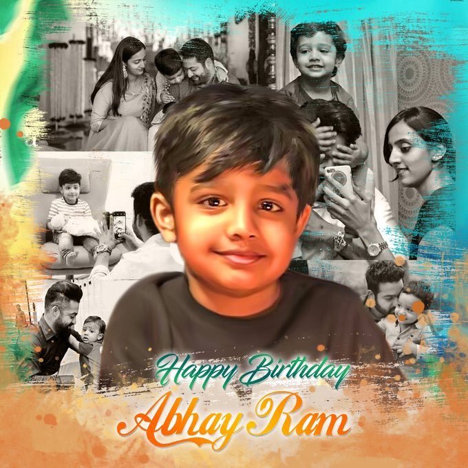 NTRFanTrends's tweet photo. Wishing Our @tarak9999's Elder Son, Nandamuri Abhay Ram A Very Happy Birthday ❤️

May God Bless You With Great Childhood And Bundle Of Joy, Abhay! ✨

#HBDNandamuriAbhayRam https://t.co/i3UDXwFSSq