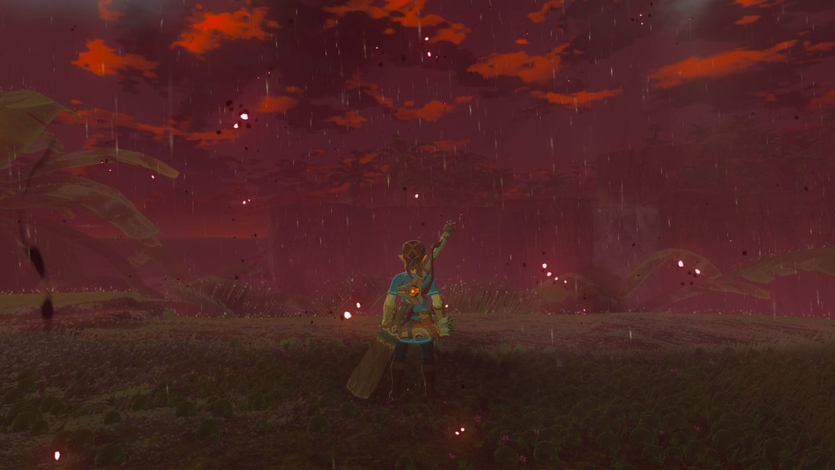 BOTWadventures's tweet photo. Blood moon #BreathoftheWild #NintendoSwitch https://t.co/5LnsObjvfH