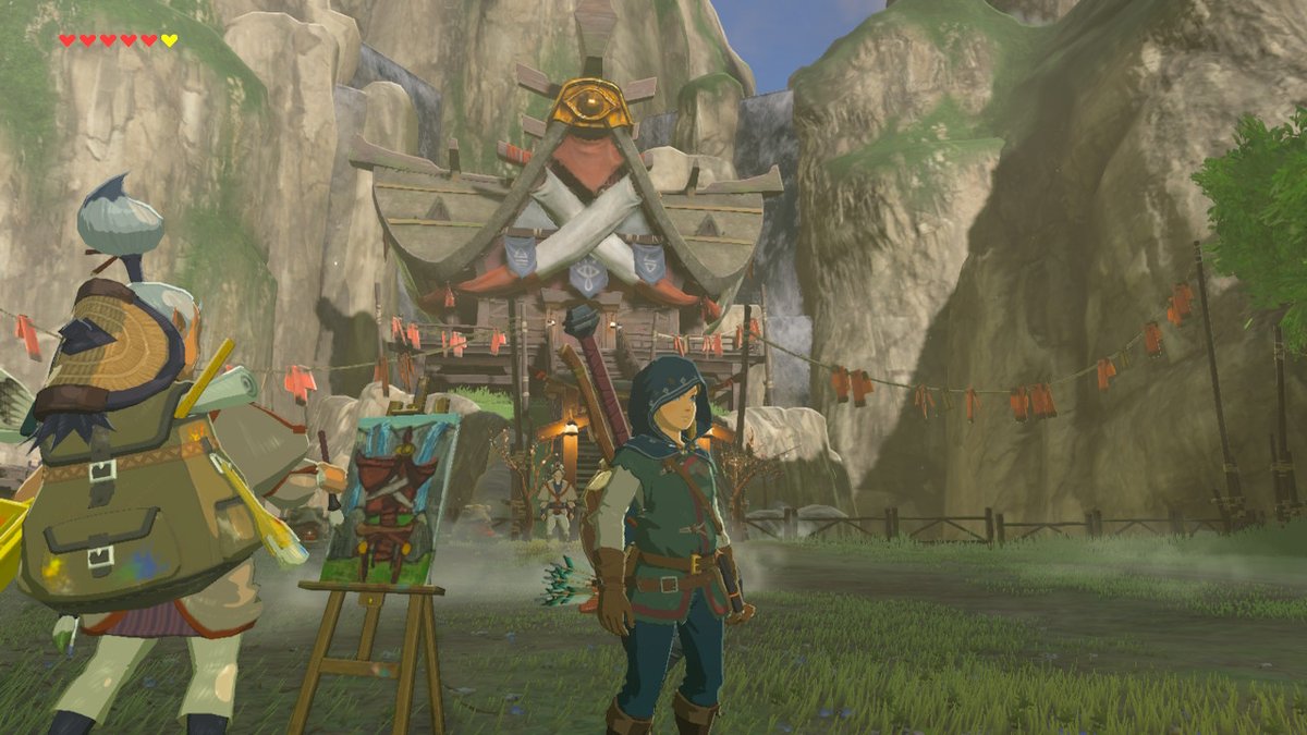 BOTWadventures's tweet photo. Make friends with artists #BreathoftheWild #NintendoSwitch https://t.co/ck62YjqxMb