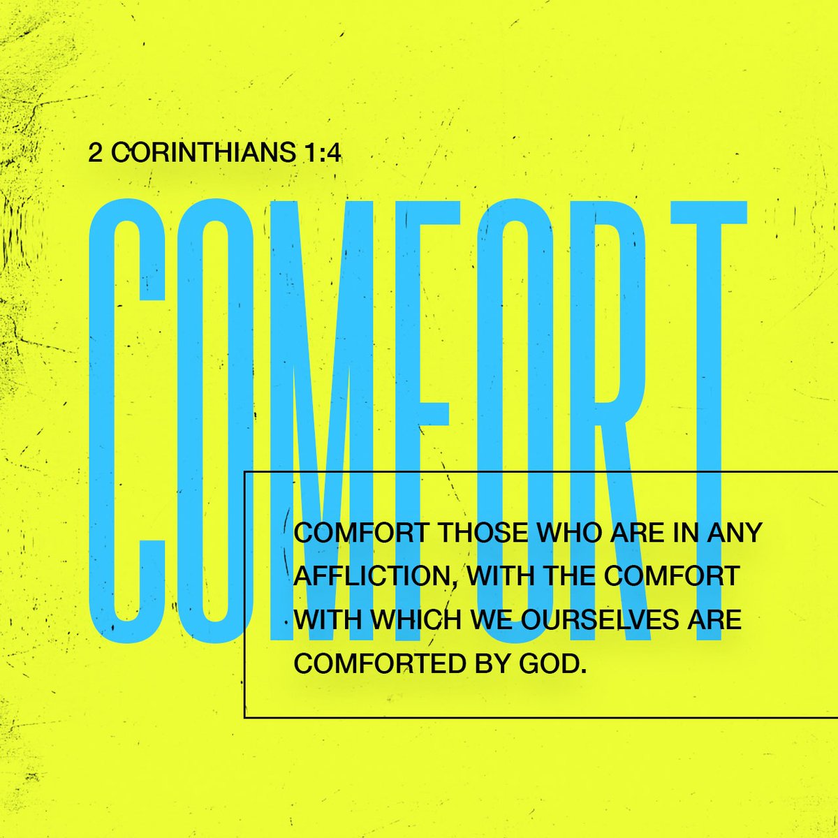 YouVersion's tweet photo. Blessed be the God and Father of our Lord Jesus Christ, the Father of mercies and God of all comfort, who comforts us in all our affliction, so that we may be able to comfort those who are in any affliction. - 2 Corinthians 1:3 https://t.co/pnrVuNqAXg