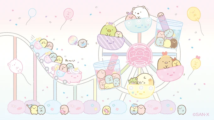 #たぴおかパーク
おすすめアトラクション☆彡
ジェットコースター&かんらんしゃ 