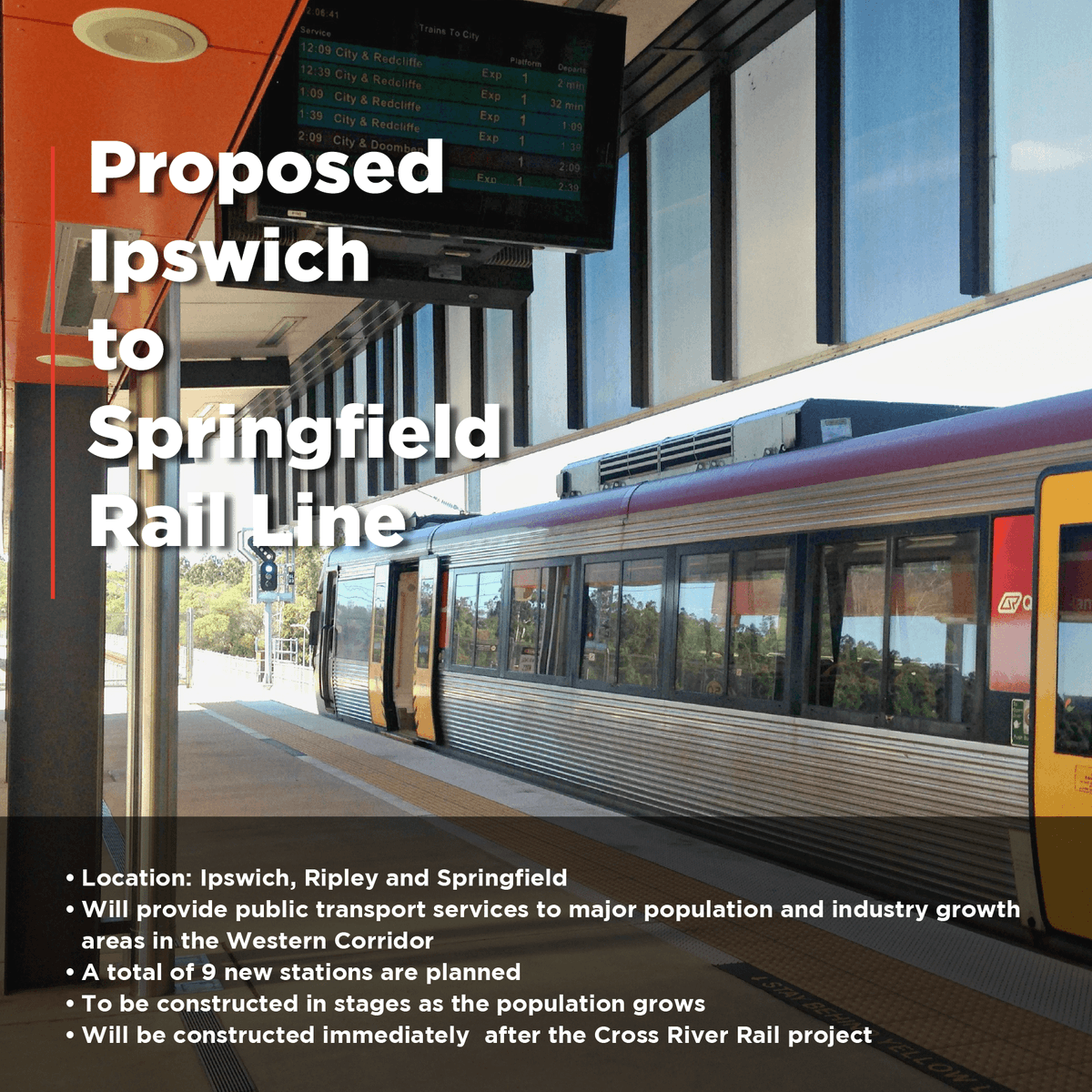IngeniousHomes's tweet photo. Did you know that a new rail transportation system is in the works?! The proposed Ipswich to Springfield line will support population and economic growth in the Western Corridor, including the new growth area of Ripley. It truly is the perfect time to invest in this region. https://t.co/AQllsoLm8V
