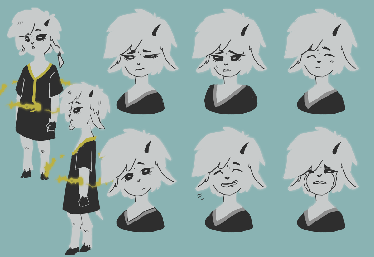 EnteleKey_Games's tweet photo. This is Huxley! A character from our next game, but we can't decide which we like most:
I. White eyes, black pupils
II. Black eyes
III. Black eyes, white pupils
Which one's your fave? (•ิ_•ิ)?
.
.
.
#EnteleKey #Gaming #IndieStudio #VideoGame #CharacterDesign #Drawing #Huxley https://t.co/0LgeDPllCa