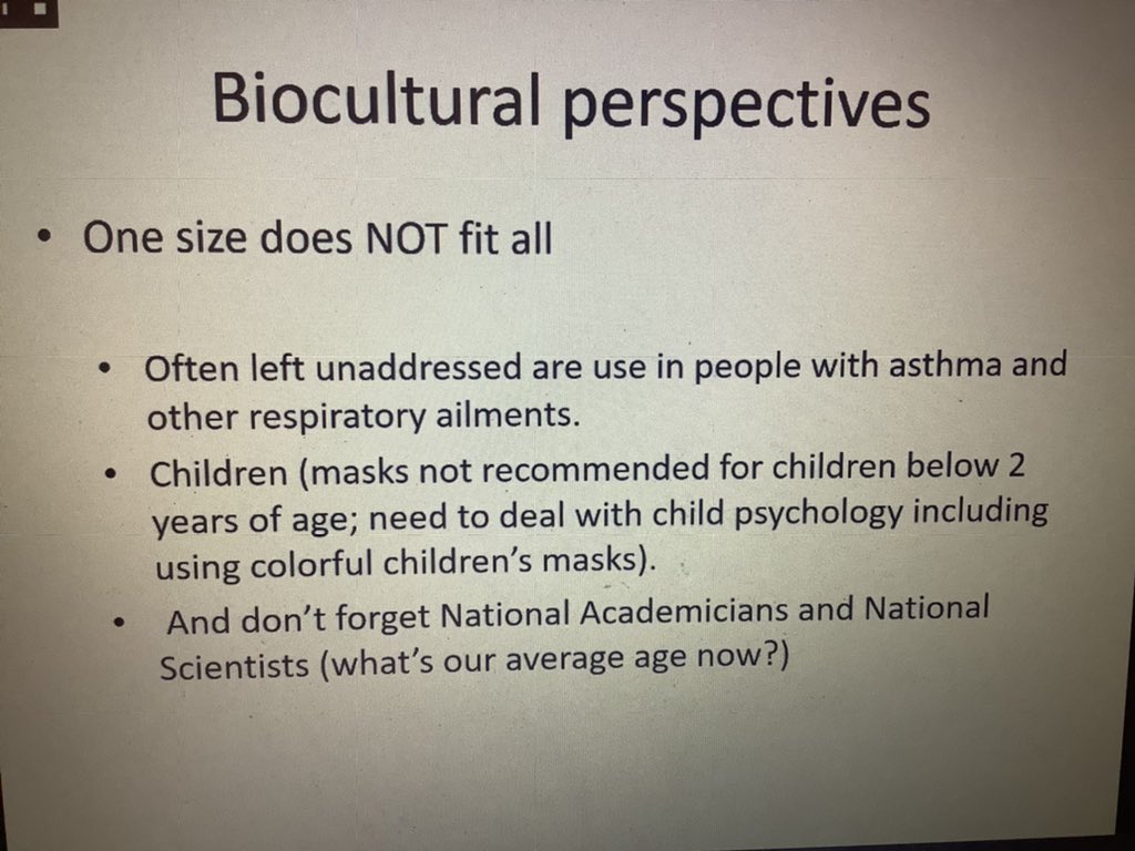Acd. Tan emphasized that One size does not fit all in terms of looking at biocultural perspectives.  #PilipiNAST  #COVID19AlaminNatin