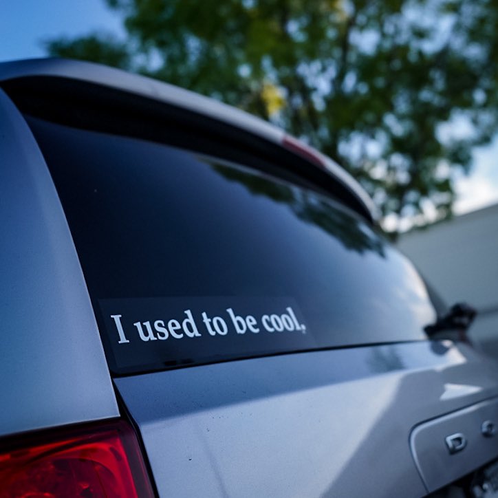 thaddeusdmatula's tweet photo. At least you still have your sense of humor

As seen on a minivan in a Target parking lot #UsedToBeCool #gratitude https://t.co/m6R7rUMfEQ