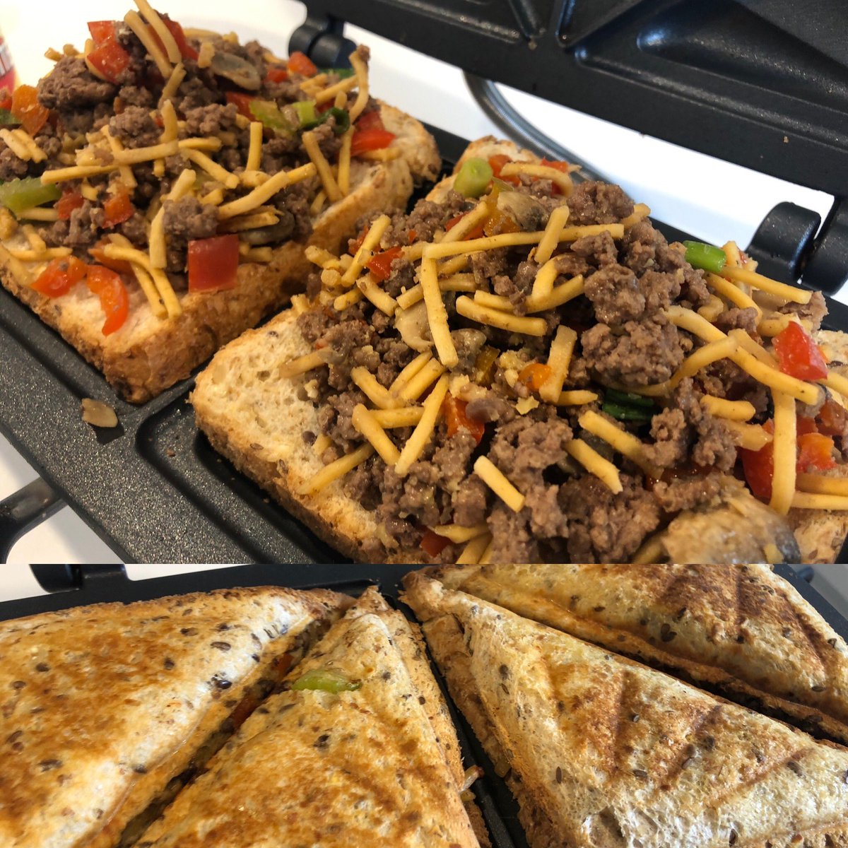 BrownMatthewA's tweet photo. It’s Wednesday which means it’s time for another episode of “You can put anything in a Jaffle”!
Today, it’s leftover Sang Choy Bao filling #eastmeetswest #jaffles https://t.co/lCNQS54pnK