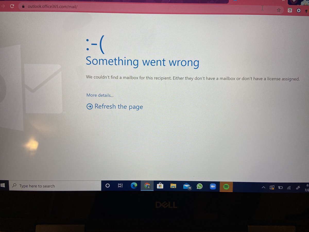 alodemon's tweet photo. @ctiuprm @cgerum @RullanAgustin  estoy intentando entrar a outlook desde la computadora y no me permite acceder. Solo aparecen mis emails en la aplicación del celular. https://t.co/5pouTej44v