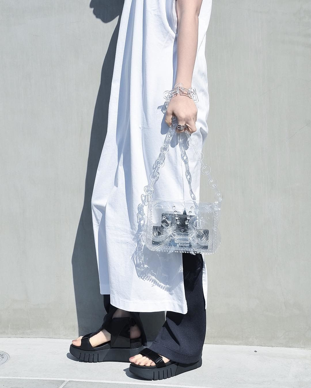 マメクロゴウチ　バッグ　クラッチバッグ　PCV クリアバッグ　ビニールバッグ mamekurogouchi PVCバッグ マメクロゴウチ バッグ クラッチバッグ PCV