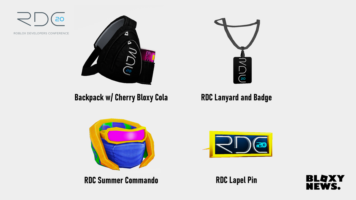 Bloxy News On Twitter All Robloxdev Attending Rdc2020 Here S A Look At The Virtual Items You Will Be Receiving For Your Roblox Avatar For Being Apart Of Rdc Note These Items Are - what are you lookin at roblox