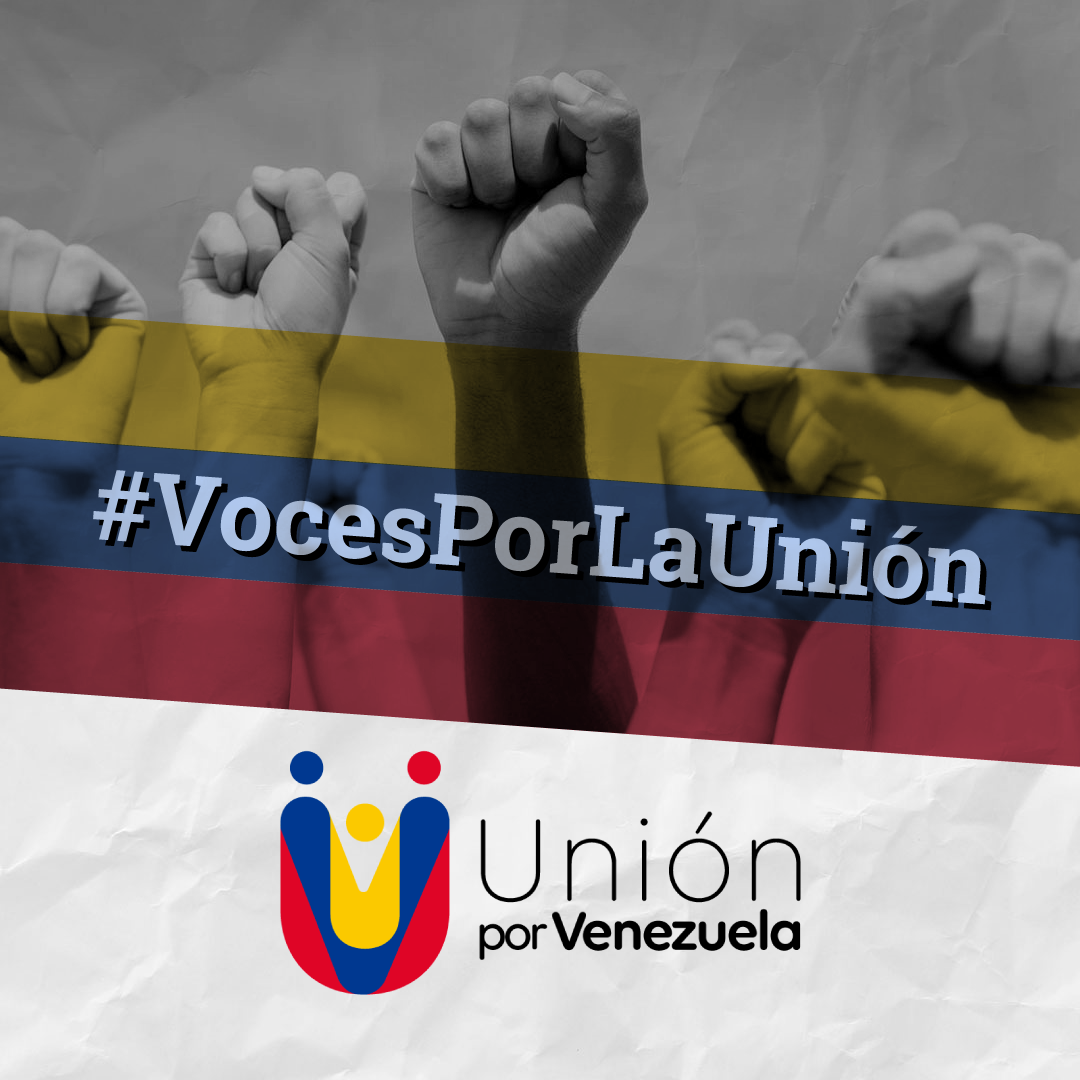 #VocesPorLaUnión es una iniciativa que nace de <a href="/unionxvenezuela/">Unión Por Venezuela</a> con el fin de reconectar lo político con lo social.

Hoy necesitamos que <a href="/jguaido/">Juan Guaidó</a> y <a href="/NicolasMaduro/">Nicolás Maduro</a> creen un espacio de encuentro para buscar un mecanismo que alivie el sufrimiento de millones de venezolanos.
