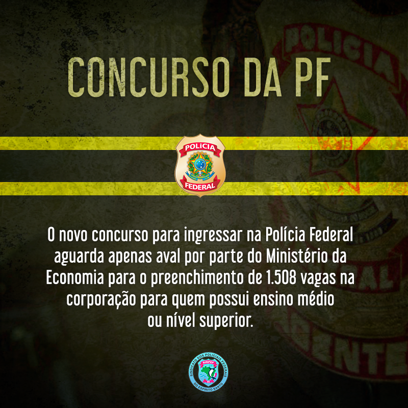 SINPEF_ES's tweet photo. 🚨🚔É a sua chance de integrar a nossa corporação! Há previsão de abertura de 1.508 vagas para diversos cargos na estrutura da @policiafederal por meio de concurso público. Foco na preparação! 👊👊👊
#concursopf #orgulhodeserfederal #agentefederal https://t.co/QEkZuifvMQ