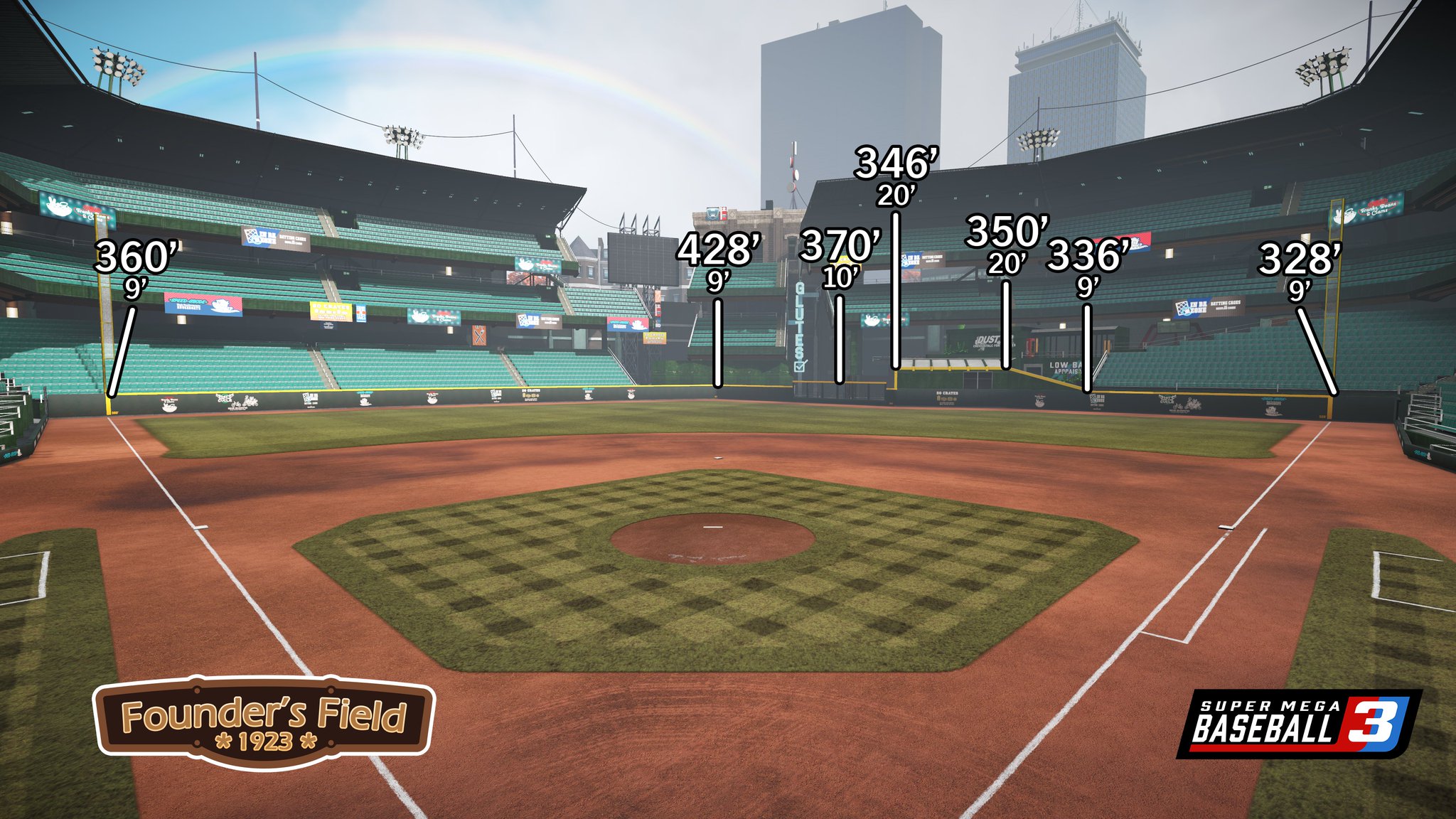 Super Mega Baseball Founder S Field Where Legends Are Made Supermegabaseball3 Smb3ballparks