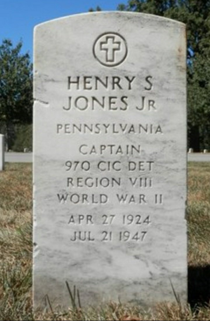 But the surgery had complications & Jones died in the hospital on the evening July 21, 1947, aged just 23 years.He was remembered by the men he served with as a friendly, kind, witty, and intelligent personality.He was buried in Arlington National Cemetery.Currahee, Hank9/9