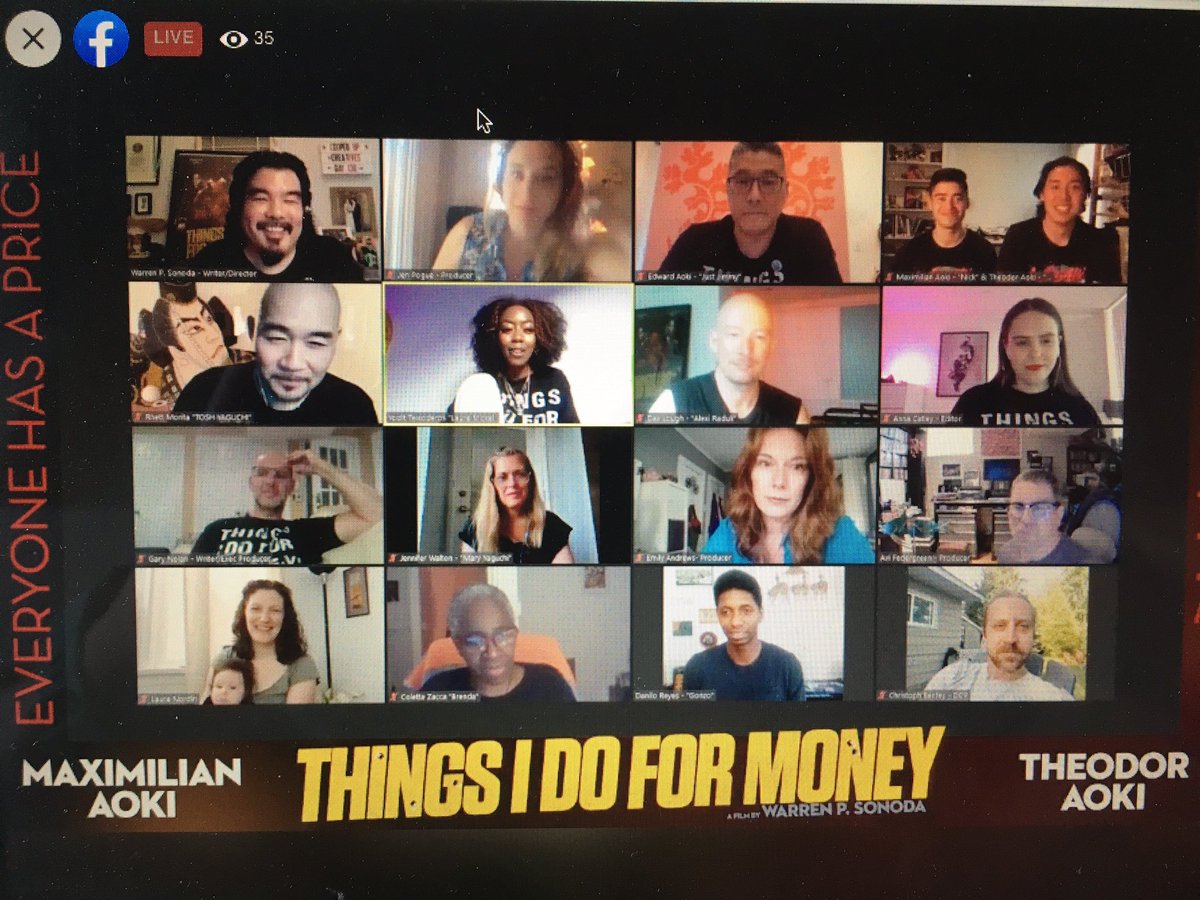 Amazing to see the cast and crew for tonight’s  #coopedupcreatives!!