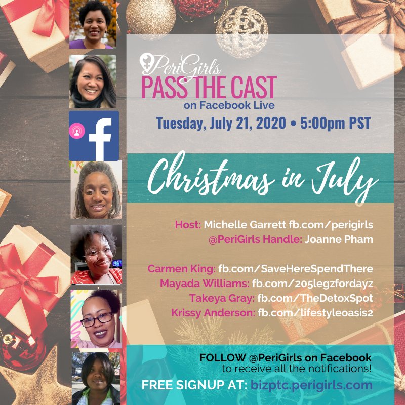 ThePeriGirls's tweet photo. Check out this amazing lineup on today's #PeriGirls #FacebookLive #PassTheCast! Join us at 5PM Pacific Time on our PeriGirls Facebook Business Page: https://t.co/L1i8Kav8I4
We can't wait to hear from these awesome PeriGirls today! https://t.co/dEwJRIXdbP