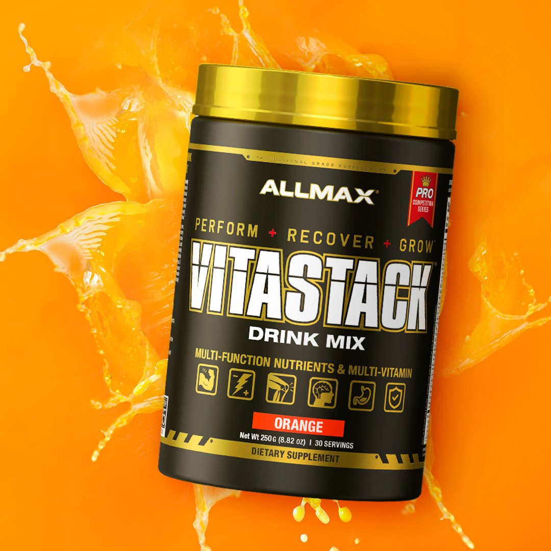 ALLMAX's tweet photo. Looking for the ultimate performance drink to perform, recover, and #GROW??💪💪💪
#VITASTACK Powder contains no dyes, gelatin caps, glues, binders, or fillers of any kind. Just pure #performance and recovery ingredients for all #athletes. https://t.co/A2B3uvE6xG