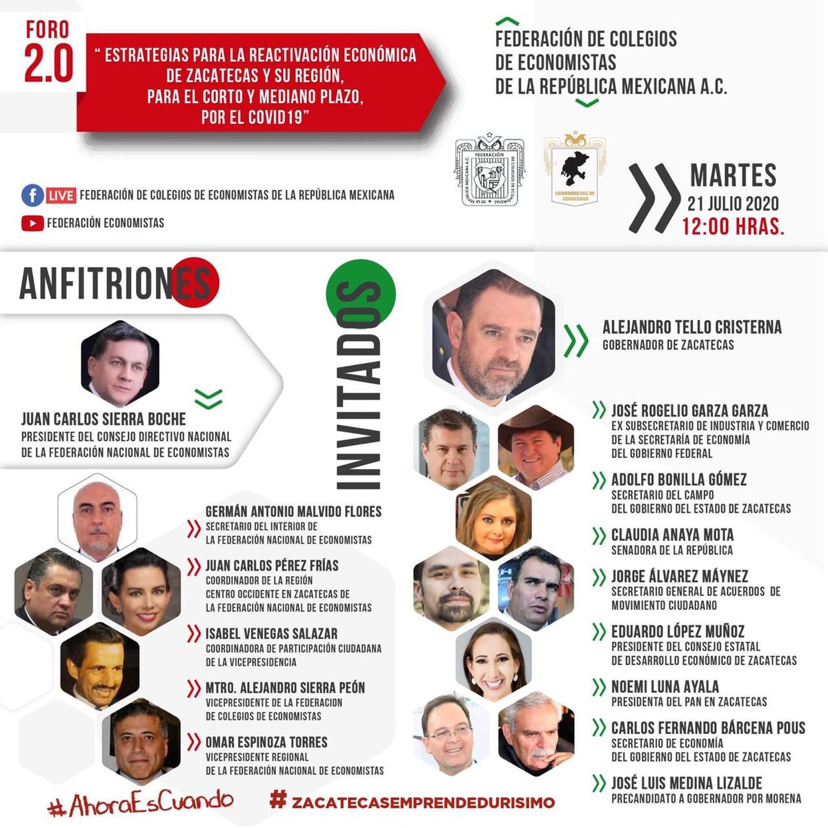 Juan Carlos P (@jancarlo18) on Twitter photo Foro 2.0 de Reactivación Económica de Zacatecas !!!!
<a href="/ATelloC/">Alejandro Tello</a> <a href="/fitobonilla/">Fito Bonilla</a> <a href="/RogelioGzaGza/">Rogelio Garza Garza</a> <a href="/alitomorenoc/">Alejandro Moreno</a> <a href="/ClaudiAnaya/">Claudia Anaya 👩🏼🦽</a> <a href="/fed_economistas/">Federación Colegios de Economistas de la República</a> Foro 2.0 de Reactivación Económica de Zacatecas !!!!
<a href="/ATelloC/">Alejandro Tello</a> <a href="/fitobonilla/">Fito Bonilla</a> <a href="/RogelioGzaGza/">Rogelio Garza Garza</a> <a href="/alitomorenoc/">Alejandro Moreno</a> <a href="/ClaudiAnaya/">Claudia Anaya 👩🏼🦽</a> <a href="/fed_economistas/">Federación Colegios de Economistas de la República</a>