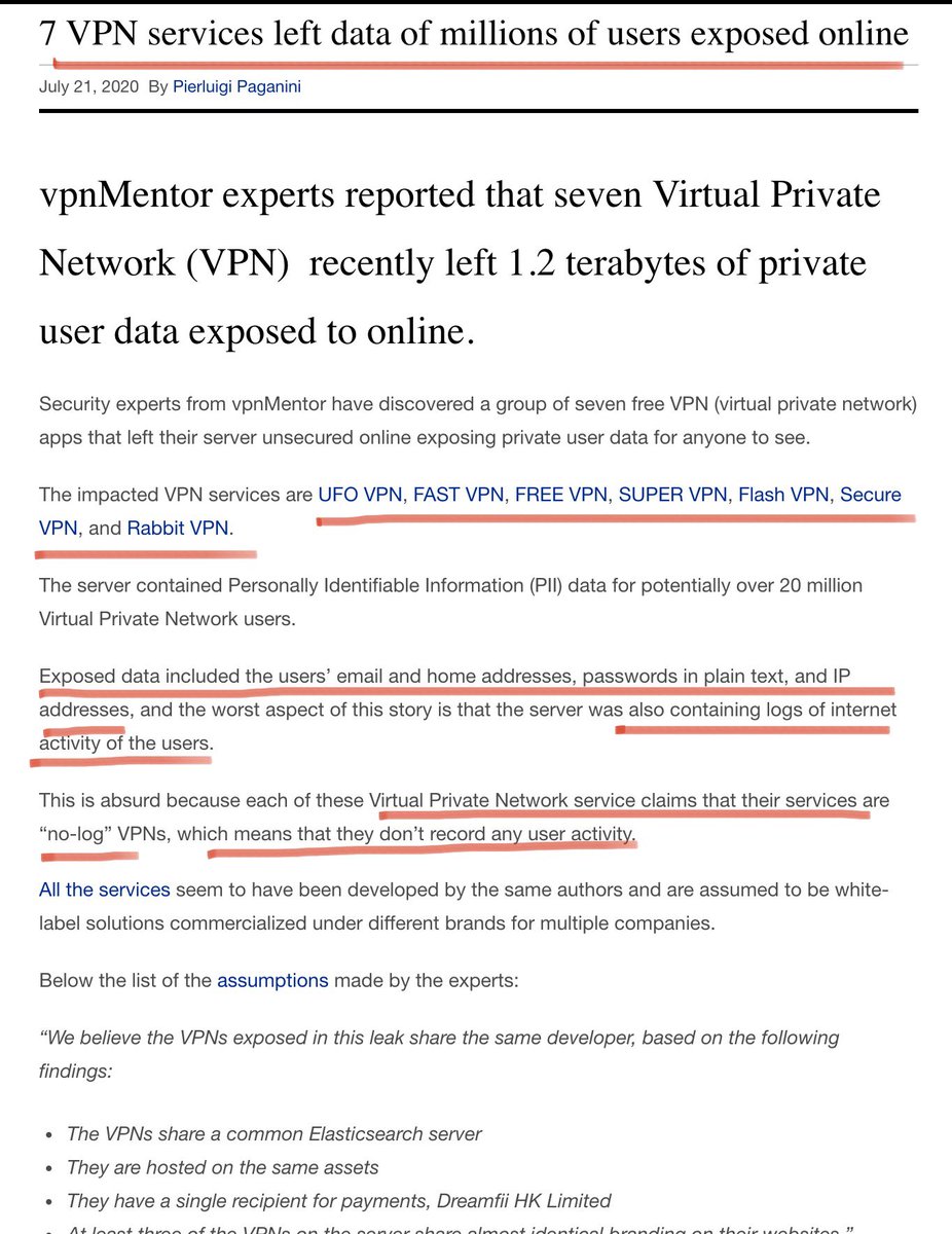 北美吹哥pa Twitter 翻墙用户注意了 7家在香港的 Vpn 公司 把上千万的用户信息交给了中共 这七家公司都声称不存储任何个人用户信息 事实上 他们交给中共的信息包括 1 用户邮件地址