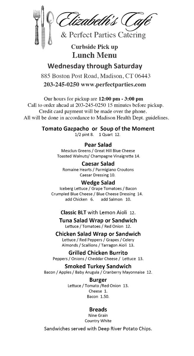 Elizabeths_Cafe's tweet photo. New Lunch and Dinner Hours - https://t.co/24L6G2EQif https://t.co/OrctJ80uTE