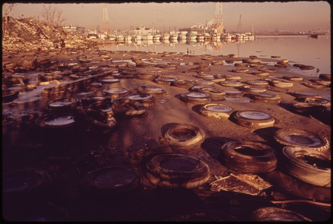 EPAregion9's tweet photo. Before @EPA was established, waste was littered across the nation &amp; toxic chemicals were put in unlined lagoons. In 1976, RCRA was signed into law to protect the American public from #waste contamination. Learn more! https://t.co/aiI7IDXz3i #EPAat50 @EPAland https://t.co/mM3pvHr3Yz