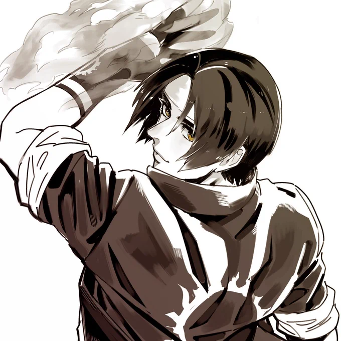 再掲】紅丸と京と庵
#KOF 