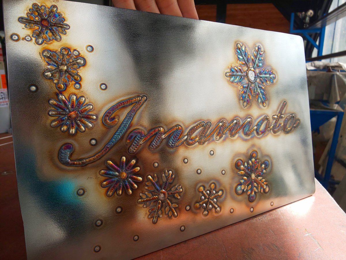 溶接アート 表札 ステンレス 表札 オーダーメイド