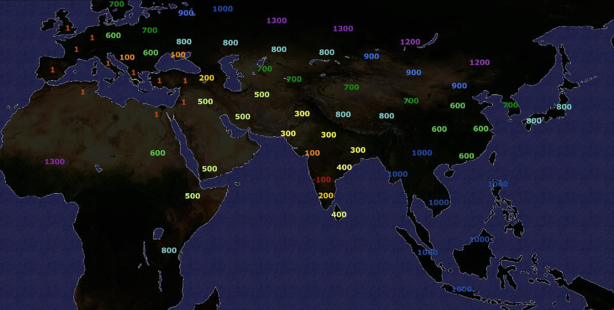First militarily significant use of high-quality steel swords.(There had to be enough good steel available.)