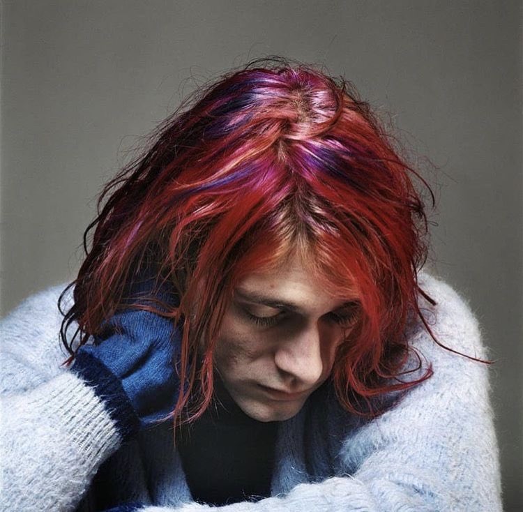 Kurt Cobain Purple Hair
