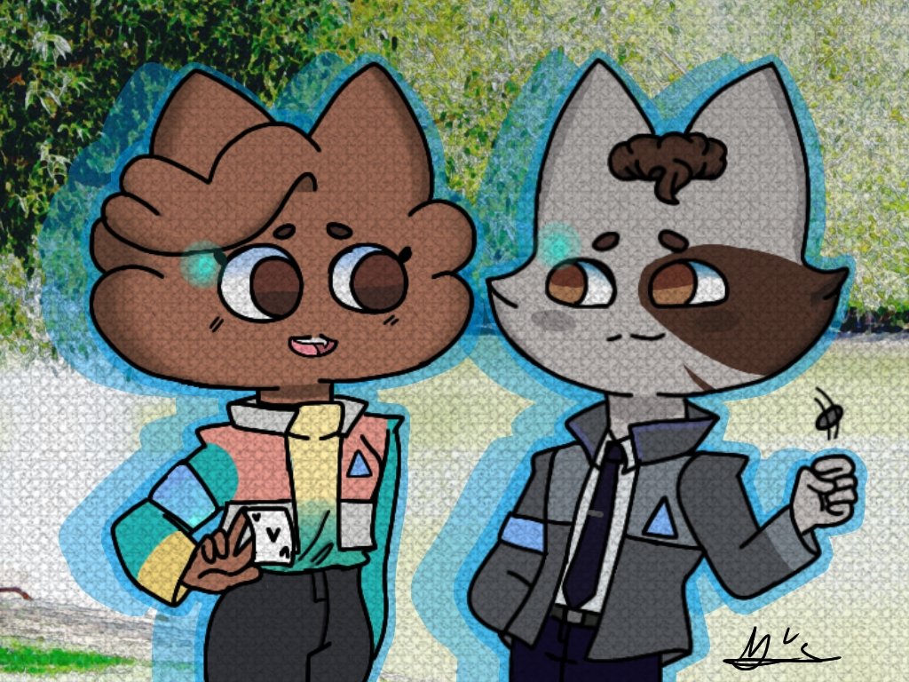 Martinaestaypi1's tweet photo. Hola buenas, Hoy les traigo un encuentro de mi yo androide y Connor están en un enfrentamiento de habilidades espero que les guste ❤❤ #MY600 #RK800 #androides #DBH #Fanarts #drawing #Connor https://t.co/eSrTIPkPr6