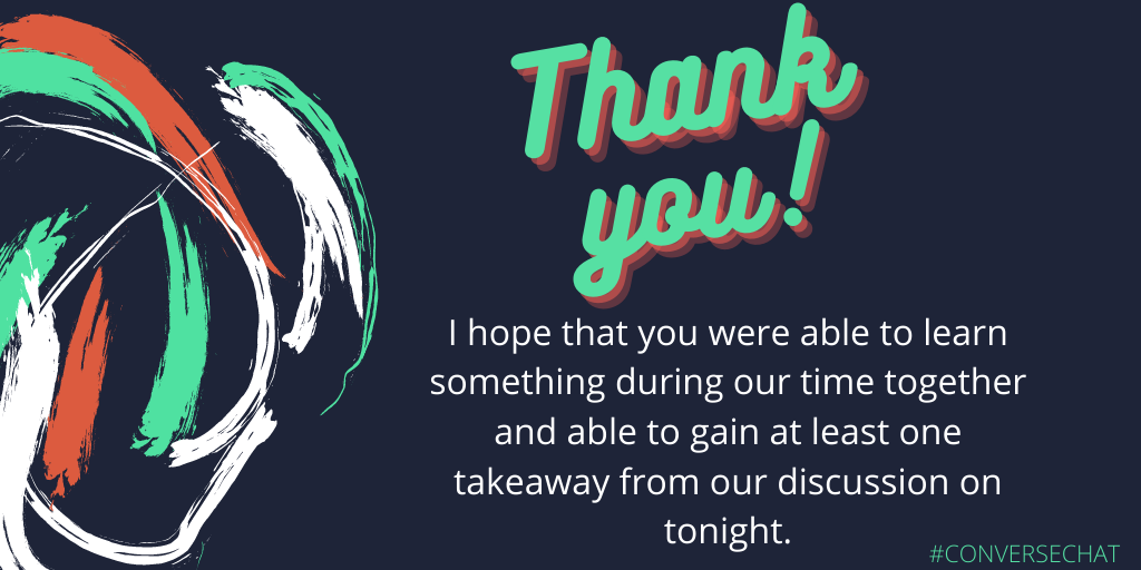 geter_kelli's tweet photo. You guys were amazing. I can't thank you enough for joining in with me tonight. #conversechat https://t.co/71WzK64hKk