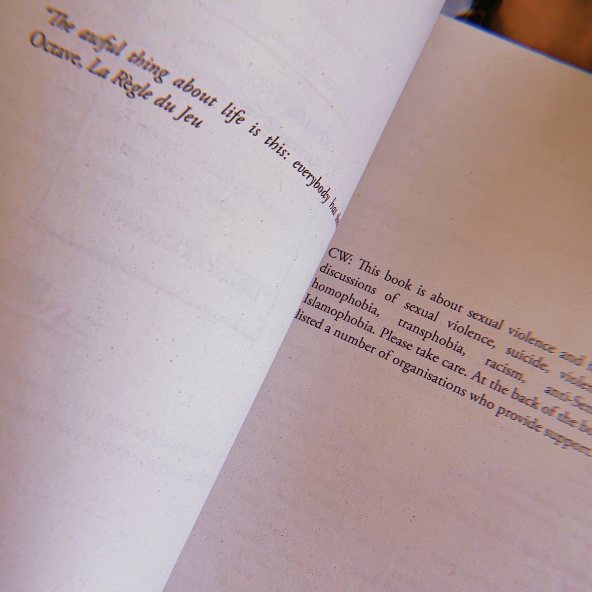 readwithaview's tweet photo. Itโs here! ๐๐
Also appreciating the content warnings, first time Iโve come across this in a book - awesome work ๐๐ฝ
#sprigs #brannavangnanalingam #readnz #ns510reads #nzlit https://t.co/oO2YJM84tR