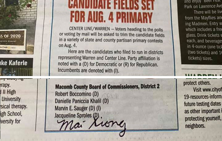 MaiXiongMI's tweet photo. 6 months campaigning during a pandemic, raising over $17K, earning endorsement of prominent groups. 2 weeks left til Election Day @WarrenWeekly published a list of candidates but left out the only #Asian #HmongWoman and first-time candidate off their list https://t.co/I06Gi7BjOR
