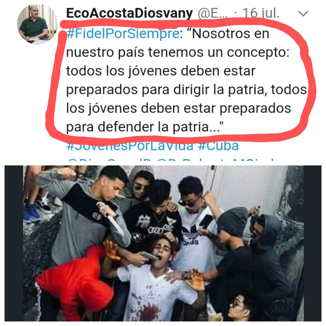 El_IngenieroCu's tweet photo. #DurakitosDeCuba, únicos capaces de cagarse en la historia y en los dirigentes de Cuba de una forma tan sutil y natural que nadie sospecha disidencia alguna. 
#DurakitosDeCuba
#Durako=Estupidez
#EsteEsElHombreNuevo?
#DaikelTieneRazón https://t.co/5HqqBuqVSz