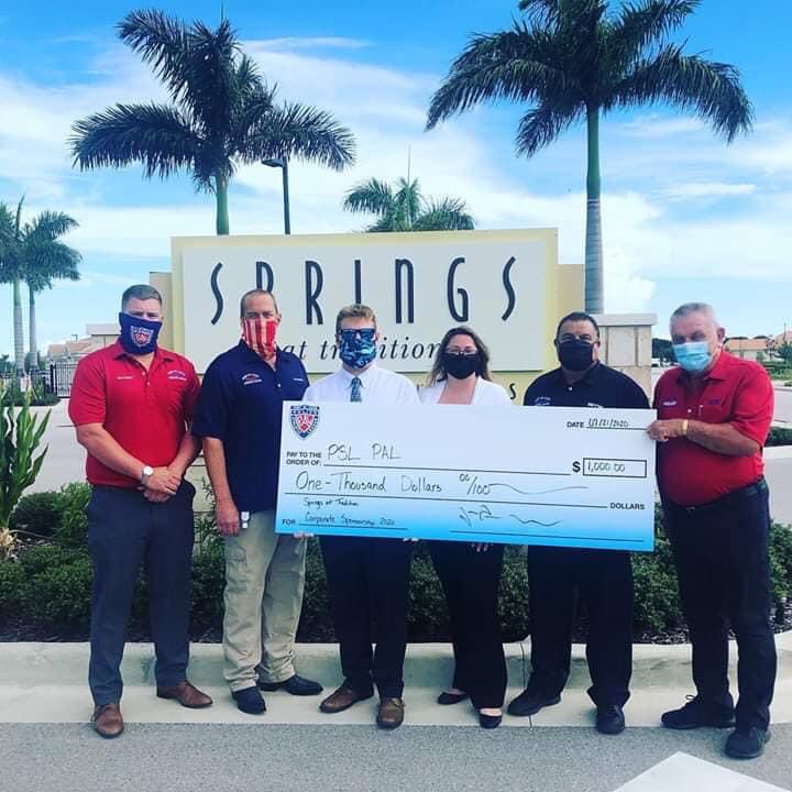 pslpal's tweet photo. A big thank you to the Springs at Tradition for their generosity in becoming a Community partner with PSL Police Athletic League. https://t.co/akx4IYpYFn