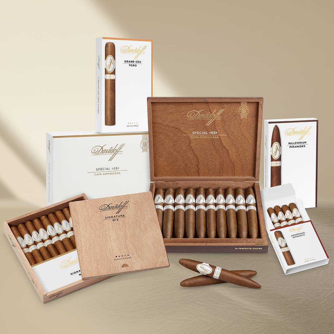 The new vintage blend “Davidoff Special 53 – Capa Dominicana” delights in taste and refinement. A credential which aficionados are sure to find in all our iconic lines: Signature, Grand Cru, Aniversario and Millennium. #davidoffcigars