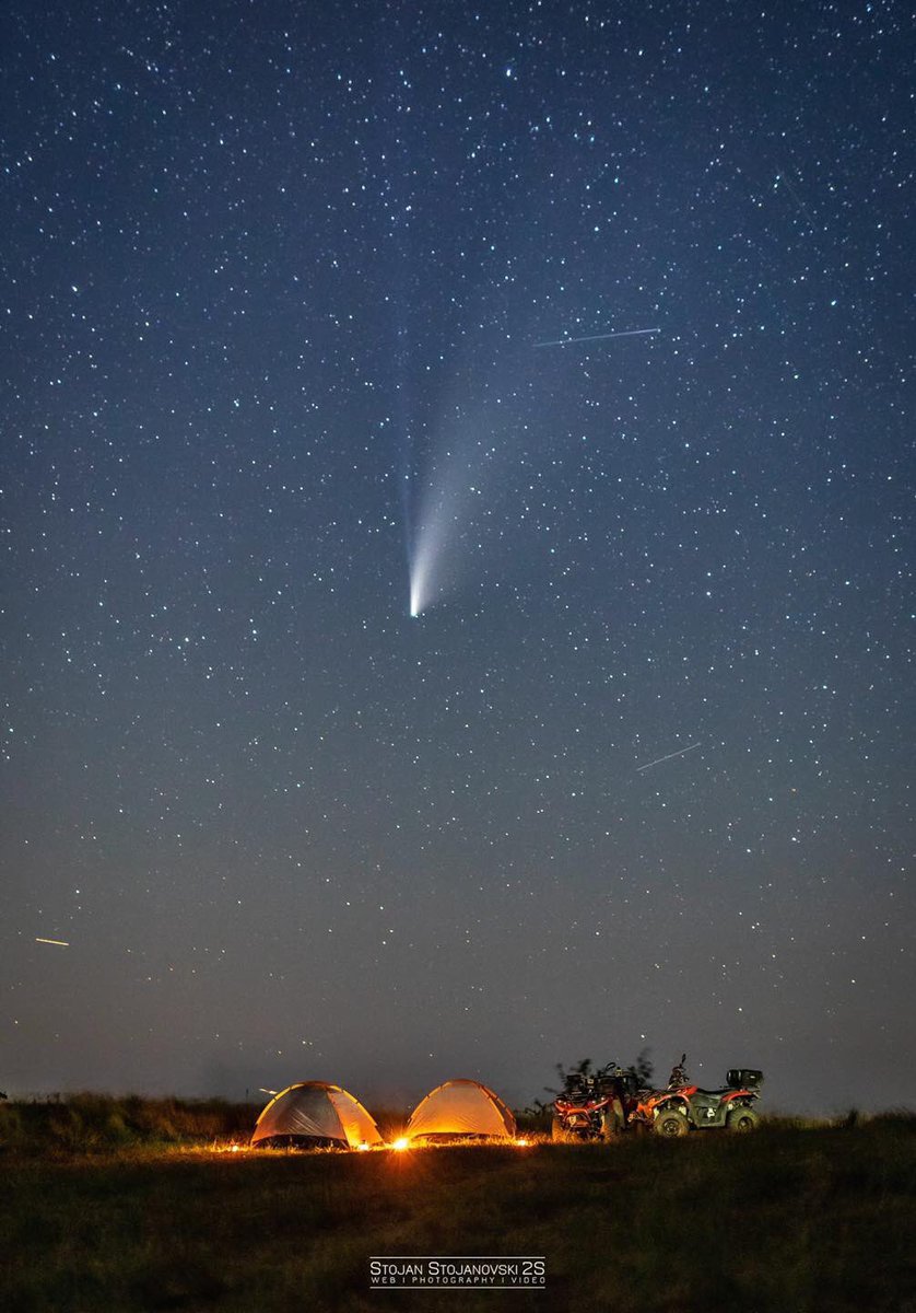 Stojan2s's tweet photo. Good Night 💤 🌠 #cometNEOWISE #tonight #stojanstojanovski #photography #astronomy #space #NeowiseComet #kuratica #dedodimo #ohridastronomy https://t.co/vradzNtXTi