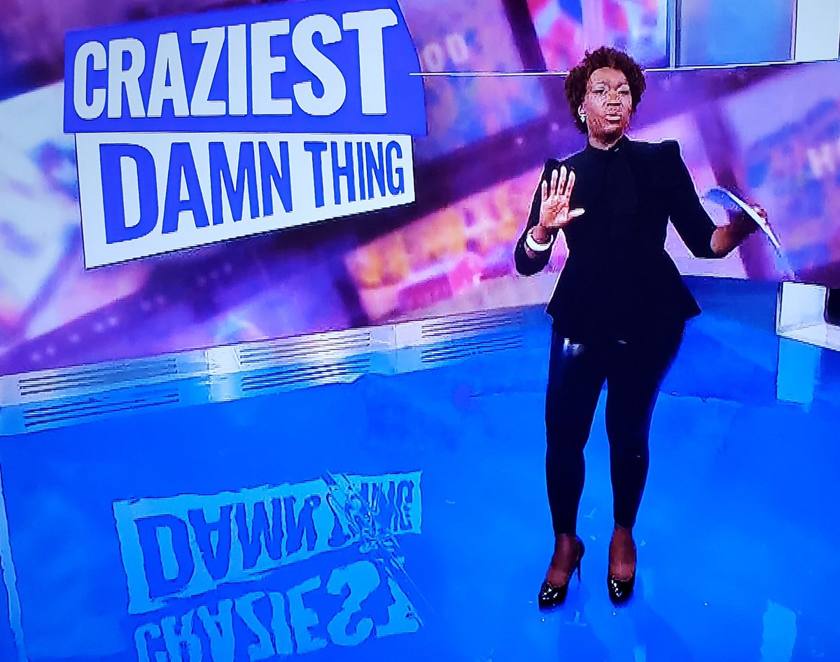 VersaillesPrinc's tweet photo. @thereidout @JoyAnnReid Don't think we missed these hot (leather) pants &amp; pumps fierceness Ms @JoyAnnReid 

You looked amazing as always &amp; this new #CraziestDamnThing segment will be the new #Thing1Thing2 since @chrislhayes has let the comic relief segments go, lol jk 💙💙 

#BestNewThing à la @maddow https://t.co/FyUfmPJmXa