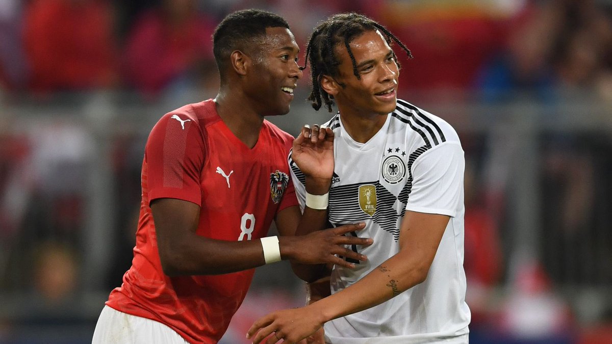 Sané on the Alaba to City rumours: "I really hope that David will stay. I would love to play with him. He's a good guy and a great footballer. We appreciate each other privately. David proved that he's not only one of the best left backs in the world, but also an extraordinary CB