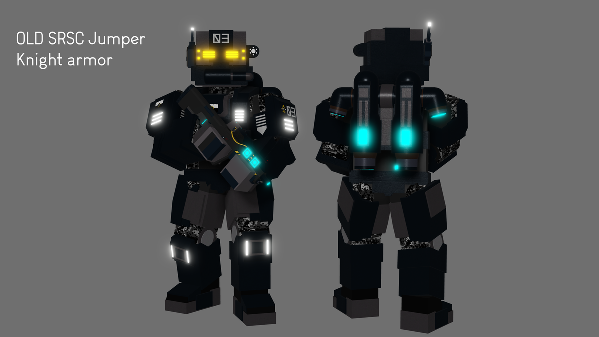 Reg_Dfndr's tweet photo. Finished the SRSC Archangel Knight Armor, and their new rifle, the AAC HAMR. Looks much better now! #RobloxDev https://t.co/mMEuTlRcoh
