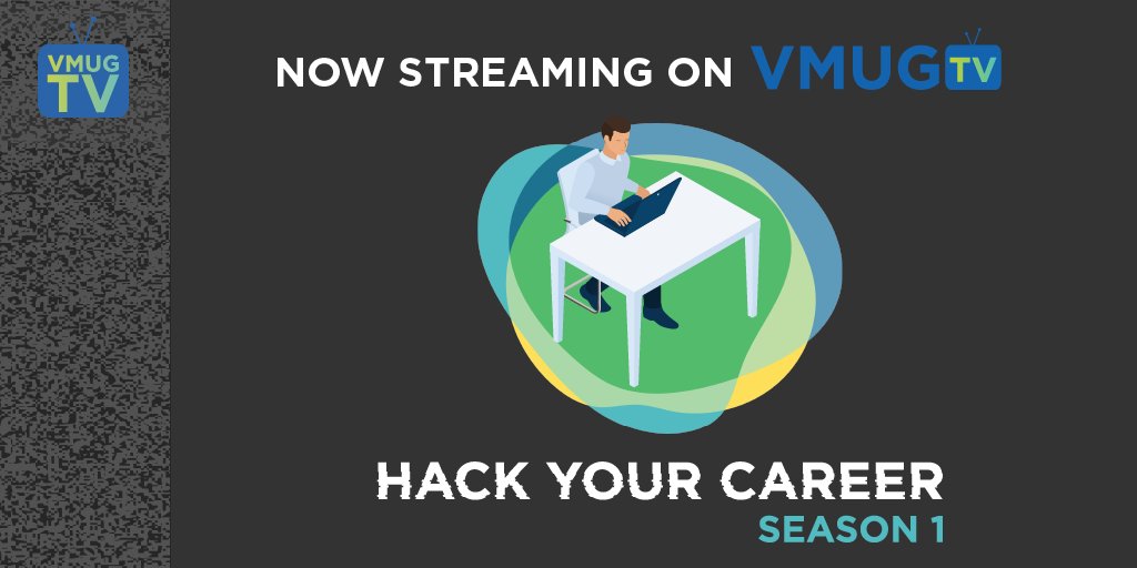 MyVMUG's tweet photo. ICYMI: the third episode of HACK YOUR CAREER is live on #VMUGTV! 📺

Hear tips for creating good work from home habits from @vm_jmcminn, a 10-year WFH expert!

Catch up on the episode here: https://t.co/EDy0PeTlcb https://t.co/XJMVUXKw5I