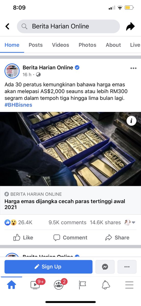 rinadandy's tweet photo. Pagi pagi baca berita, ini yang paling menggembirakan.

Harga emas bakal melepasi RM300 segram. It’s time to buy before harga naik! Kumpul aset! Ayuh anak anak muda. https://t.co/CxveKfwf11