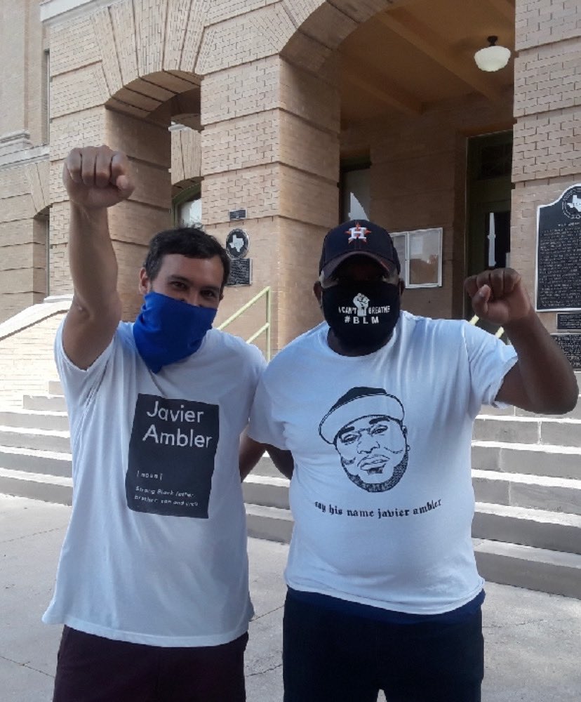 JavierAmbler's tweet photo. Thank you Nate and @ClaymoreKwaram1 for going to Commissioners Court today to speak for Javier and demand justice. The LOVE is real ❤️
#justiceforjavierambler #standforjavierambler #javierambler https://t.co/8SZMFIpNl3