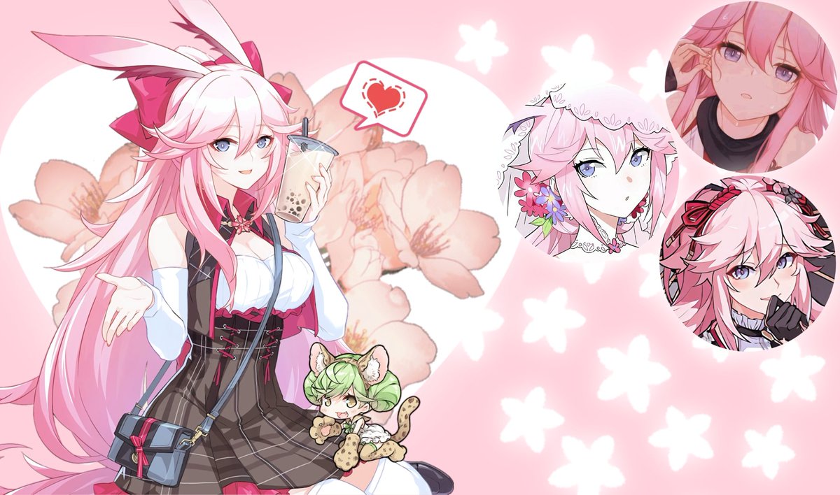 happy birthday, my cherry blossom princess! you are my no.1 valky & the one that introduced me to my favorite mobile game, honkai impact! saku is a blessing to my days, seeing her in my bridge always makes me happy, she's a huge comfort character.  #崩壊3rd  #崩坏3rd