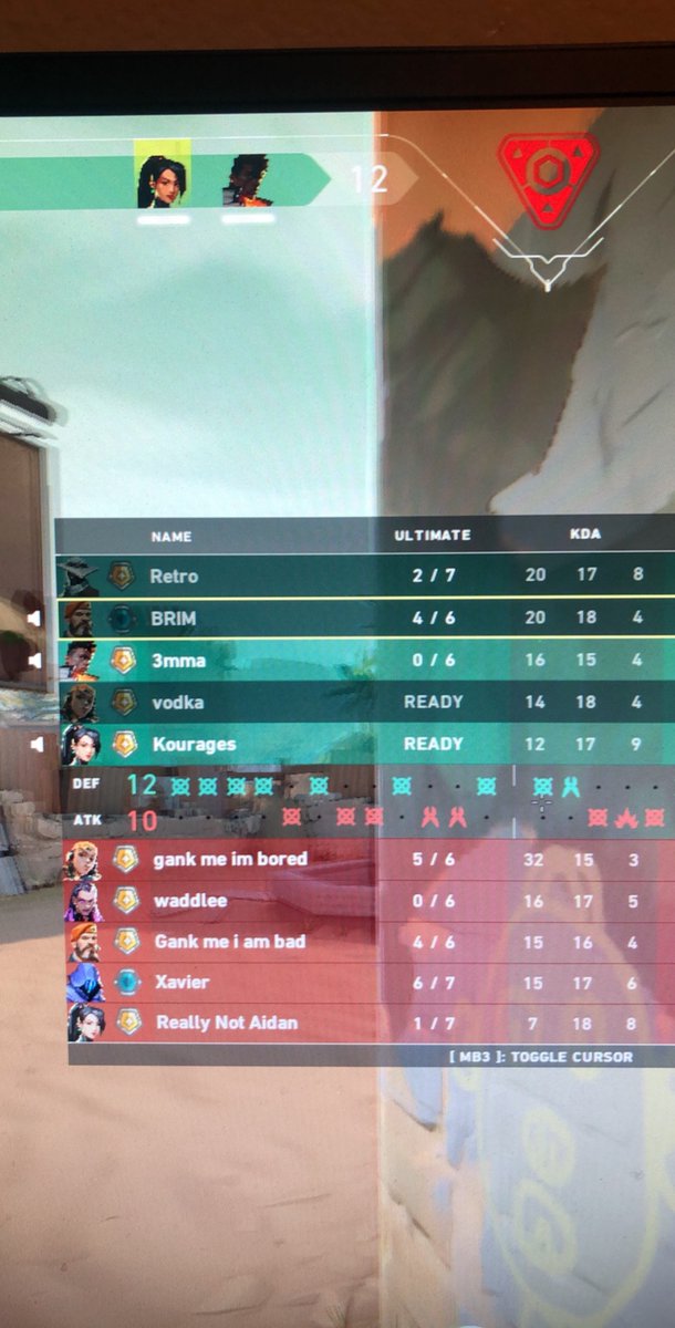 PmL_JamesDzL_'s tweet photo. @PlayVALORANT @valorantde  FIX YOUR GAME 2 people dc when winning 12-8 because of your shit servers fucking fix it! https://t.co/Kg4KFnQecG